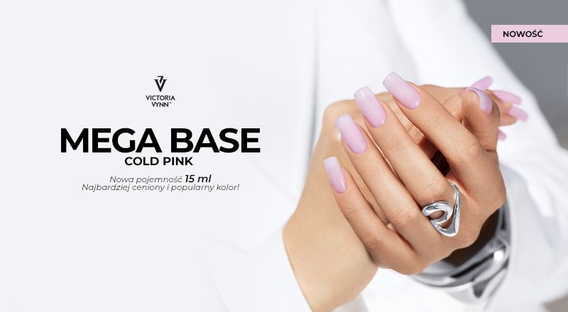 Mega Base Cold Pink nowa pojemność 15 ml - VICTORIA VYNN