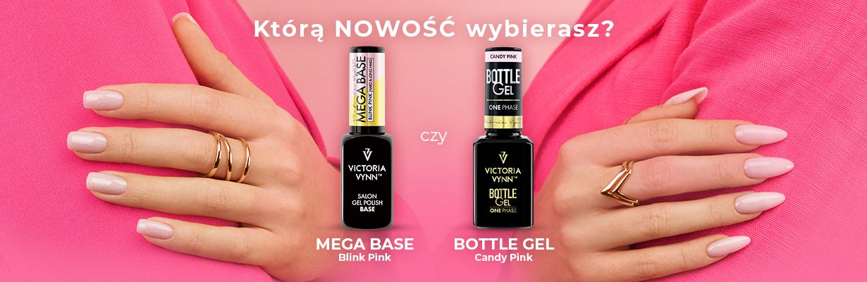 MEGA BASE Blink Pink & BOTTLE GEL Candy Pink - VICTORIA VYNN