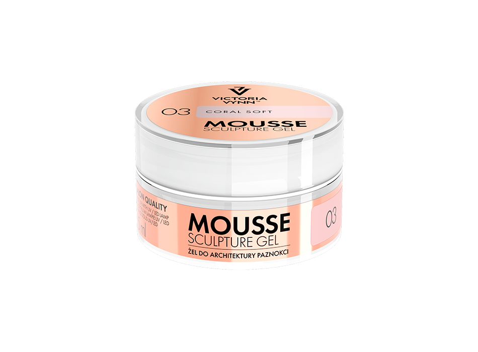 MOUSSE SCULPTURE GEL 03 Coral Soft 15ml - VICTORIA VYNN