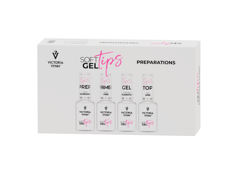 SOFT GEL TIPS Set with Medium Almond tips - VICTORIA VYNN