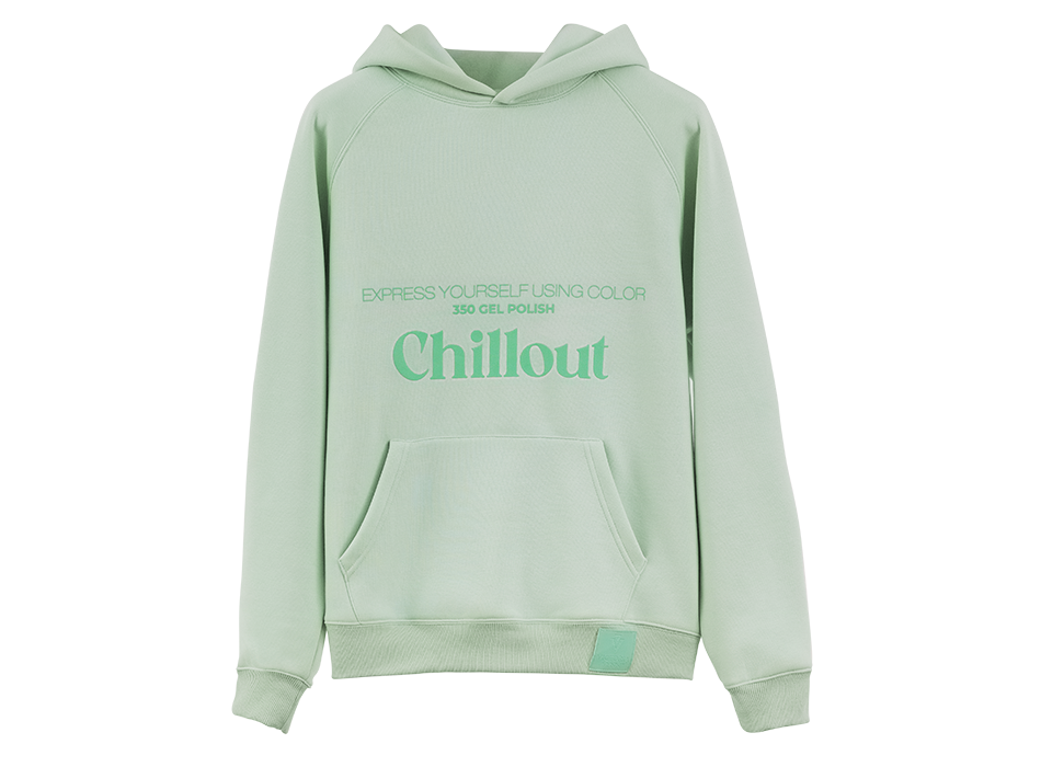 HOODIE, green, M oversize - VICTORIA VYNN
